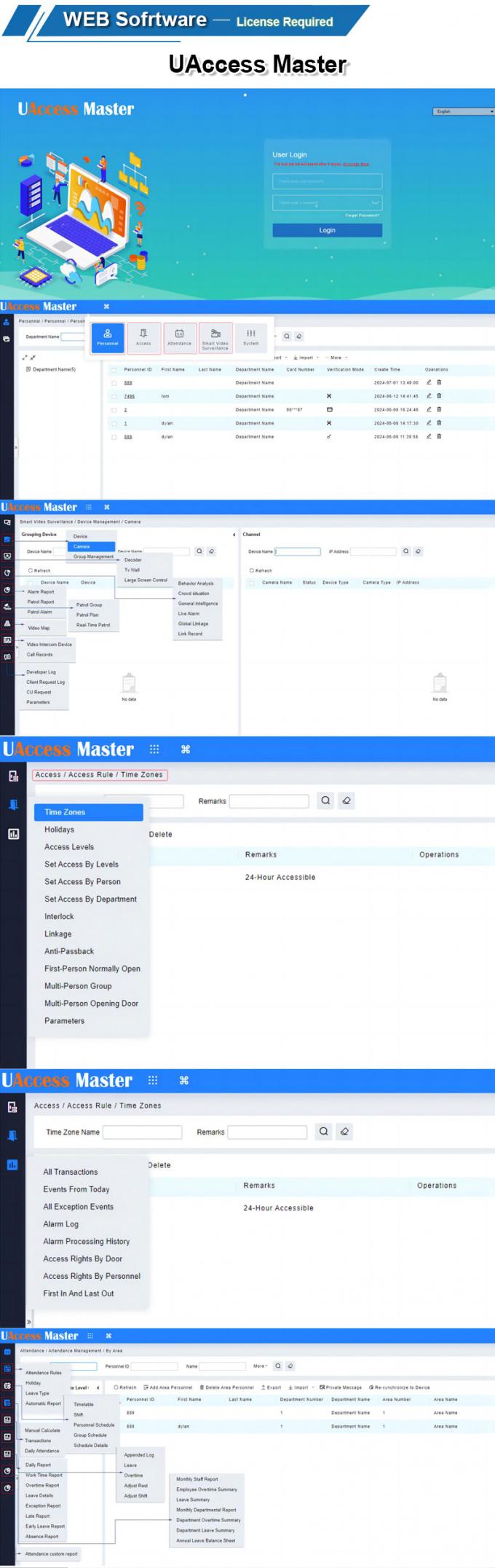 얼굴, 지문, RFID 카드 3